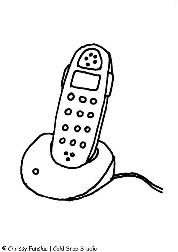 telefone Página para colorir telefone