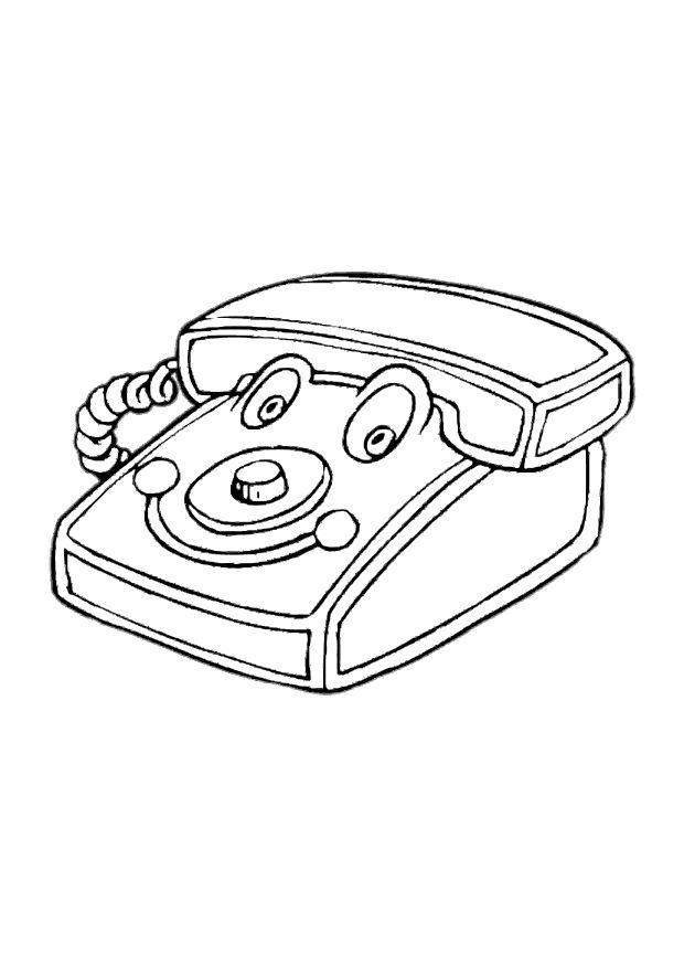 telefone de brinquedo Página para colorir telefone de brinquedo