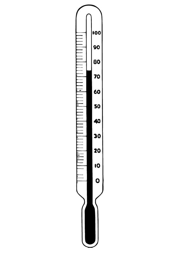 temperatura - termA´metro Página para colorir temperatura - termA´metro