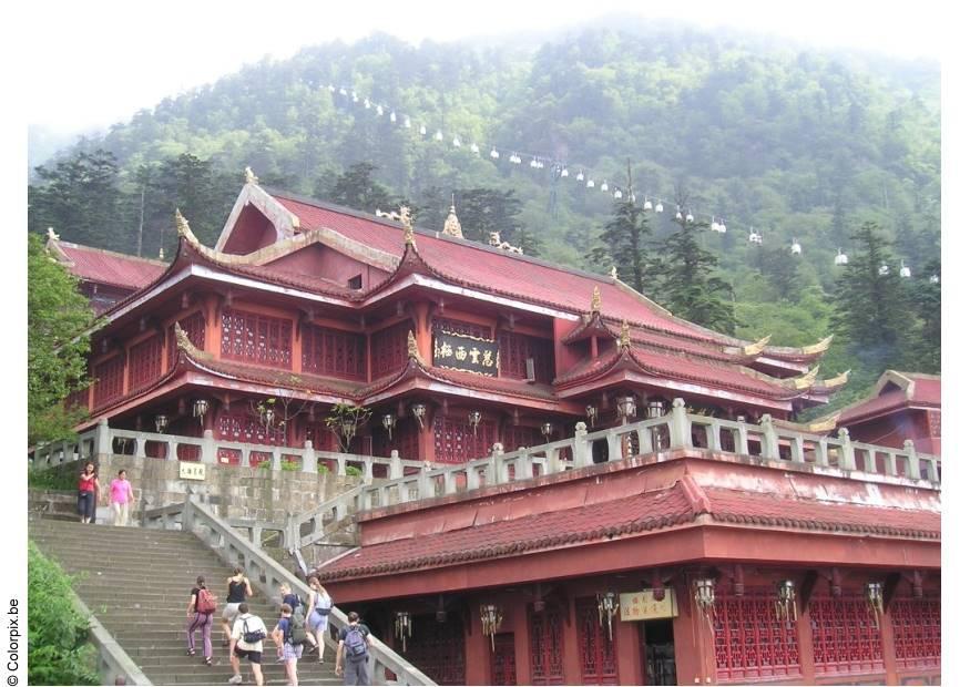 templo no monte emei Foto templo no monte emei