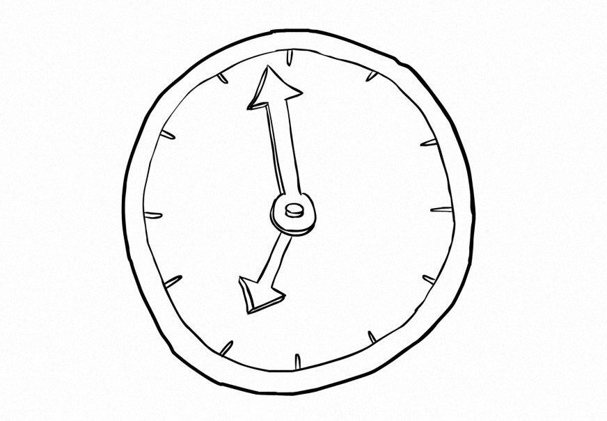 tempo Página para colorir tempo