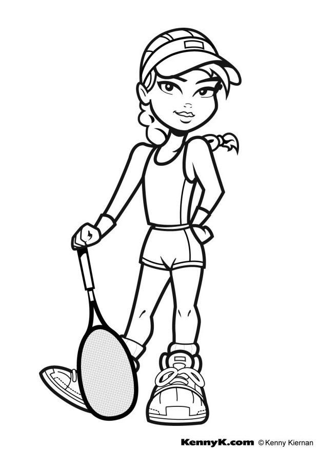 tAªnis Página para colorir tAªnis