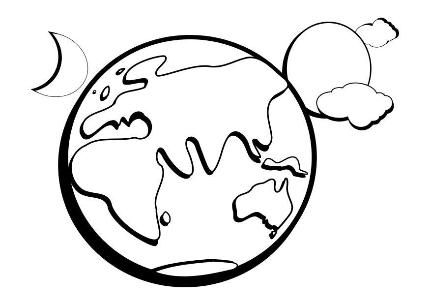 terra Página para colorir terra