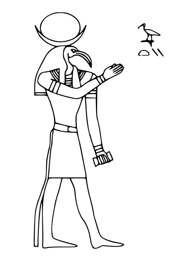 thot Página para colorir thot