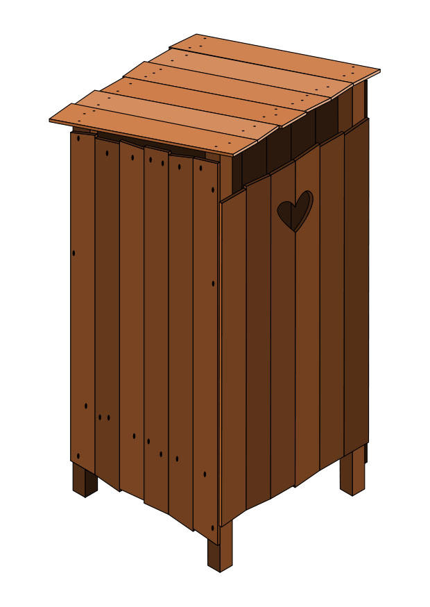 imagem toalete externo - porta fechada