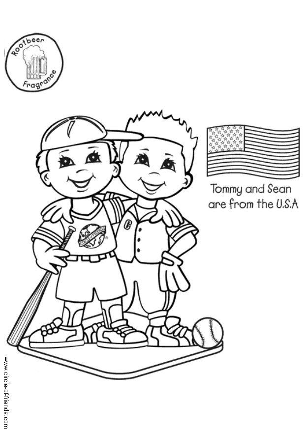 tommy e sean dos estados unidos Página para colorir tommy e sean dos estados unidos