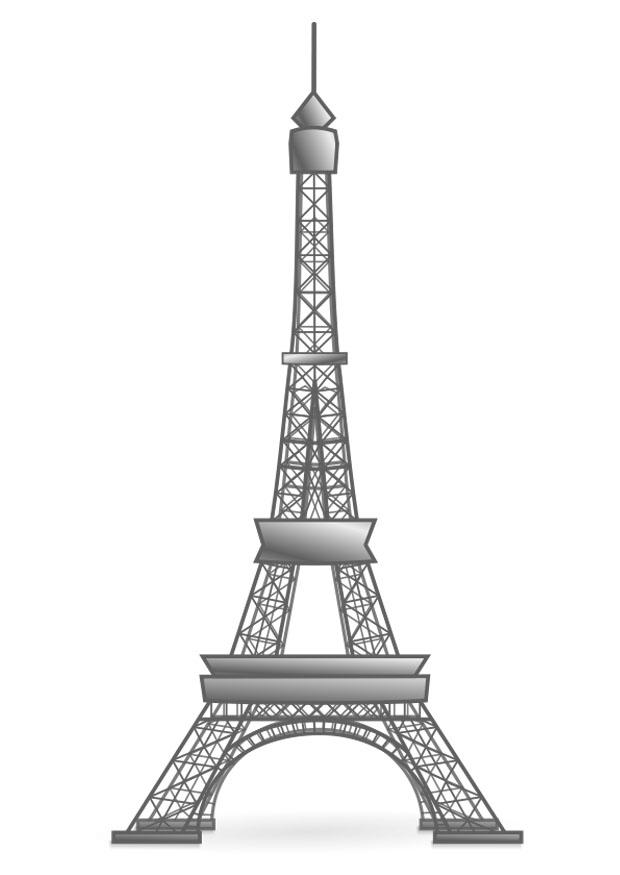 torre eiffel - franA§a Página para colorir torre eiffel - franA§a