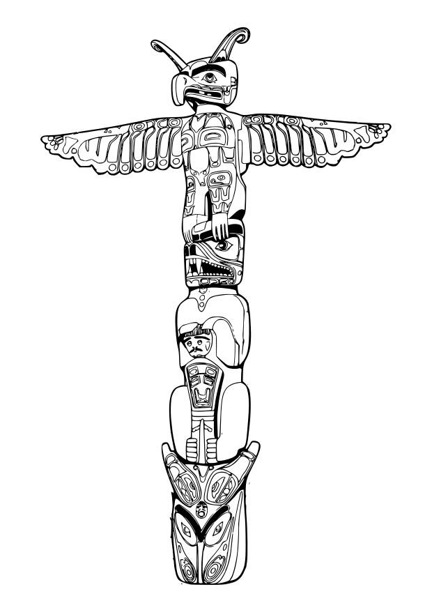 totem Página para colorir totem