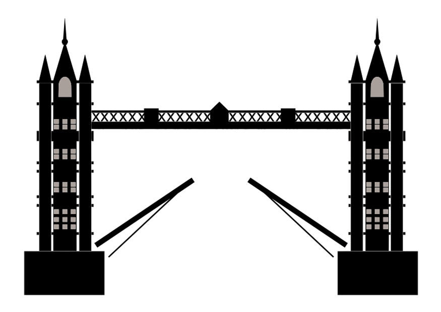 tower bridge Página para colorir tower bridge