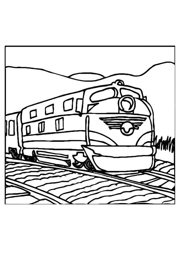 trem Página para colorir trem