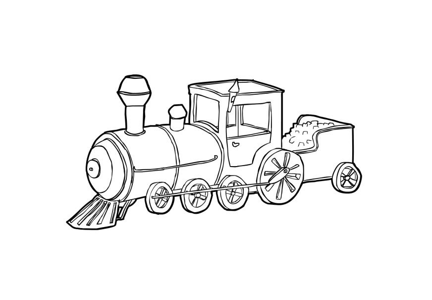 trem Página para colorir trem