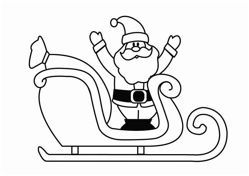 Página para colorir trenA³ do papai noel