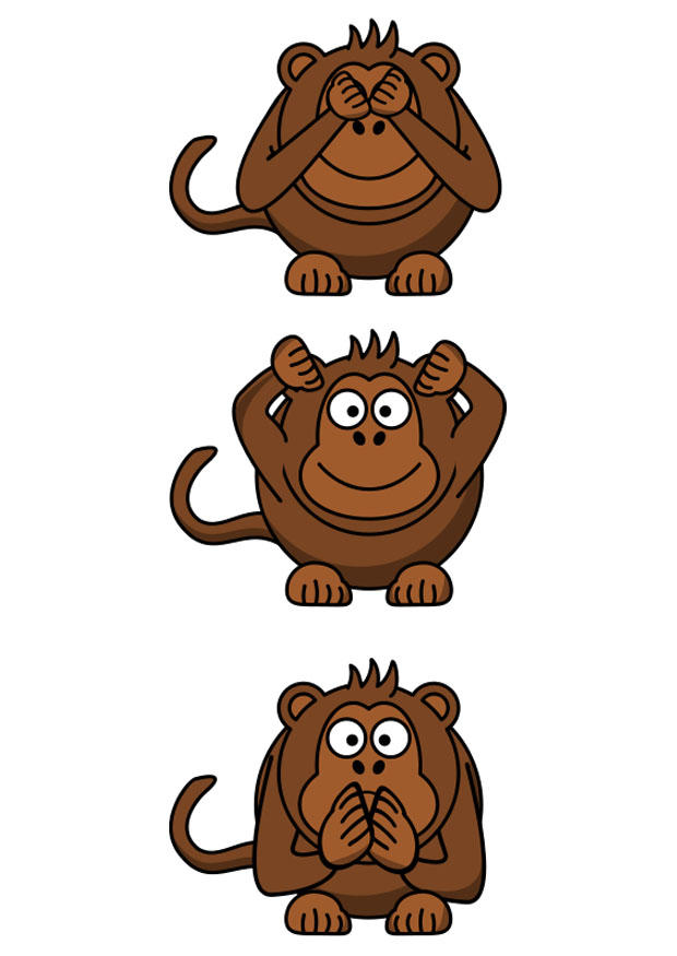 imagem trAªs macacos sA¡bios