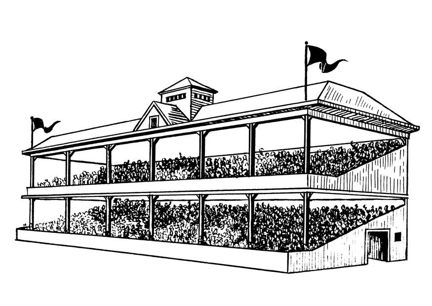 tribuna Página para colorir tribuna