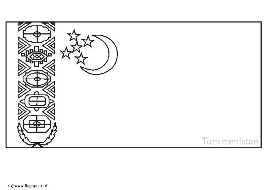 turquemenistA£o Página para colorir turquemenistA£o