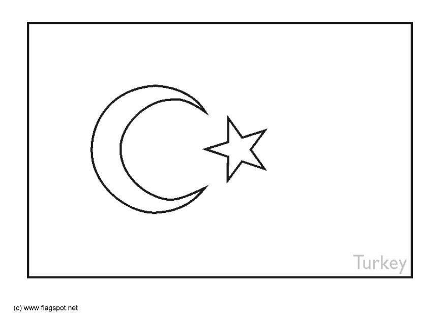 turquia Página para colorir turquia