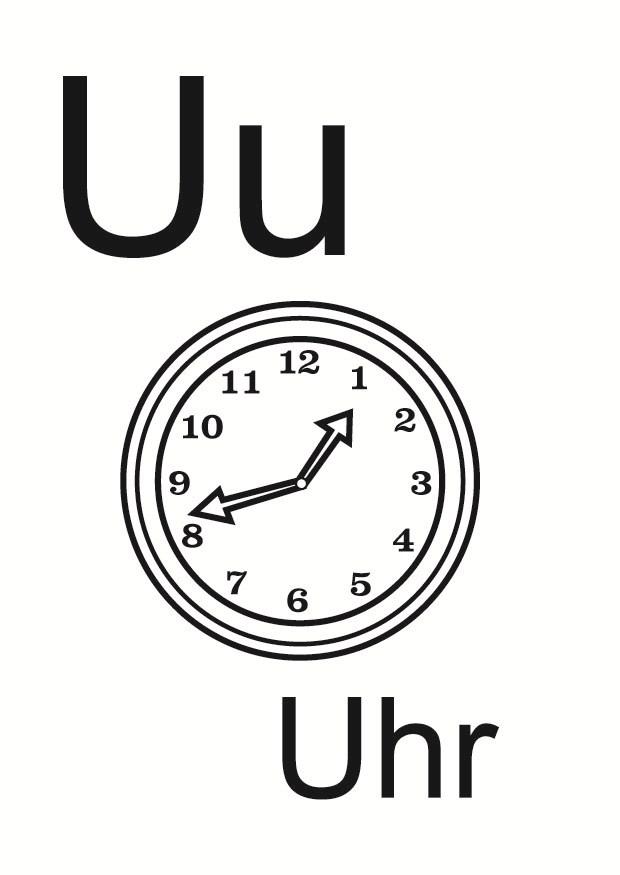 u Página para colorir u