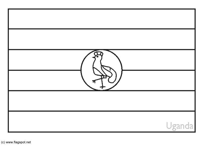uganda Página para colorir uganda