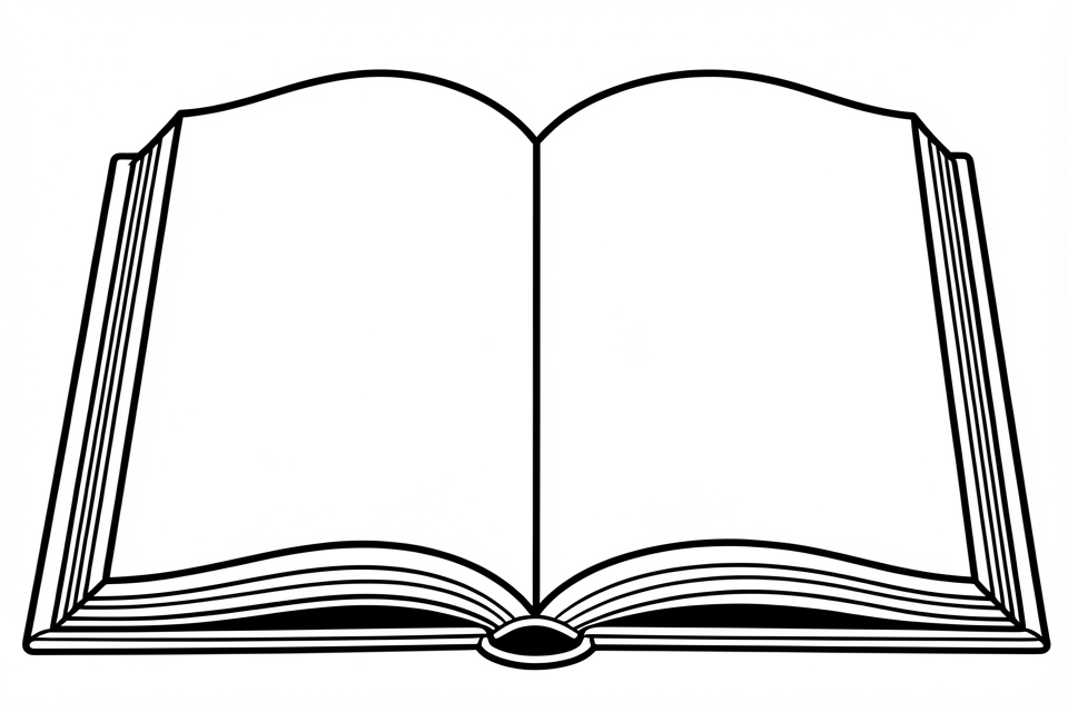 um livro vazio Página para colorir um livro vazio