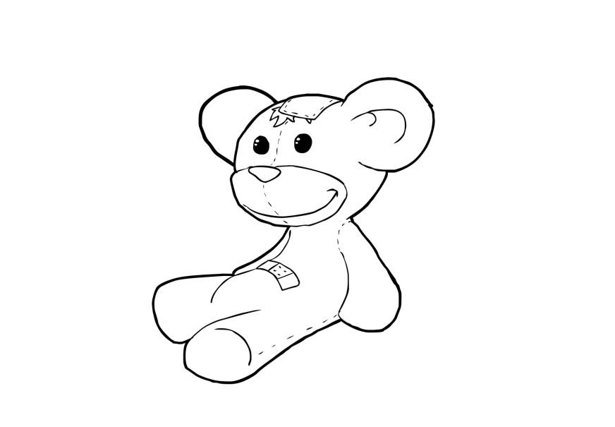 urso Página para colorir urso