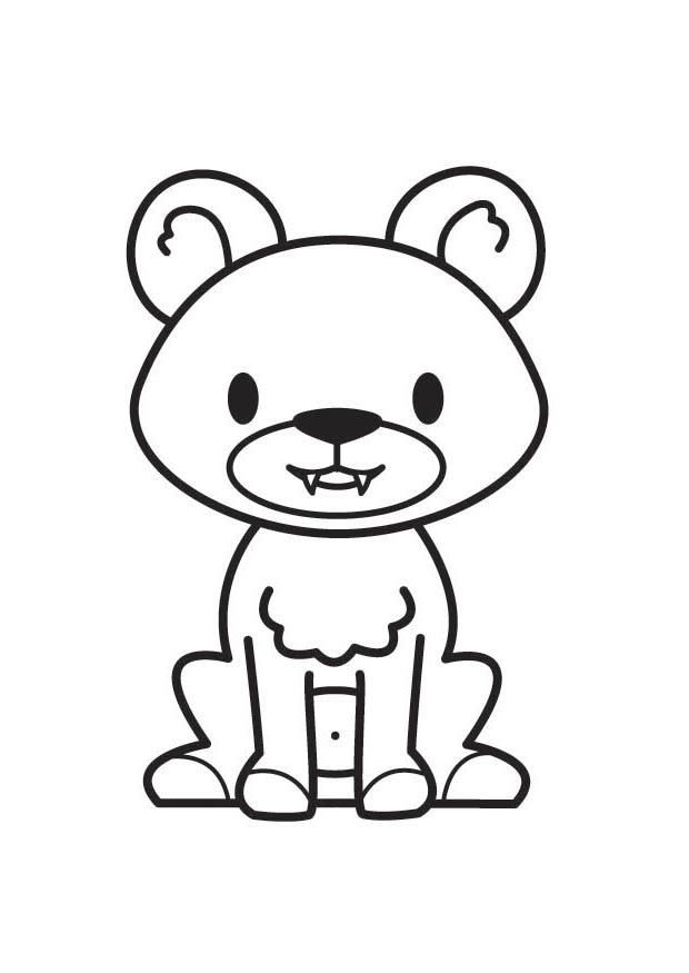urso Página para colorir urso