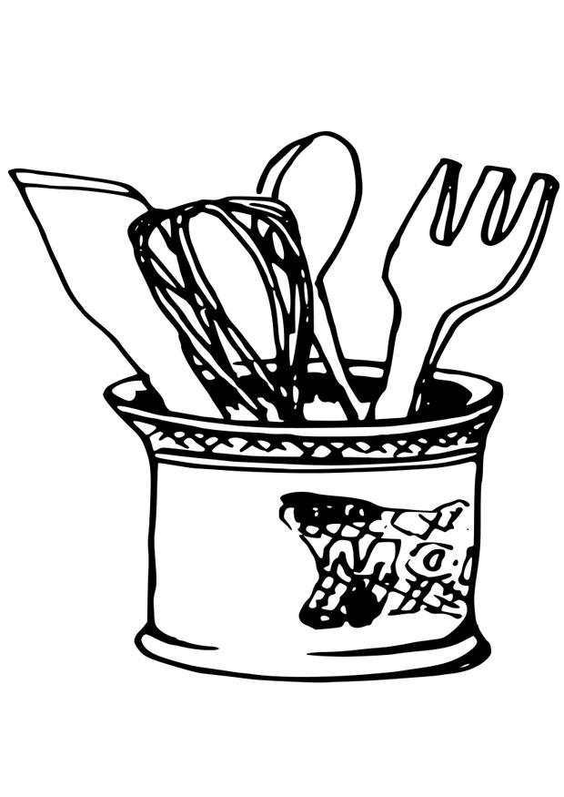 utensAlios de cozinha Página para colorir utensAlios de cozinha