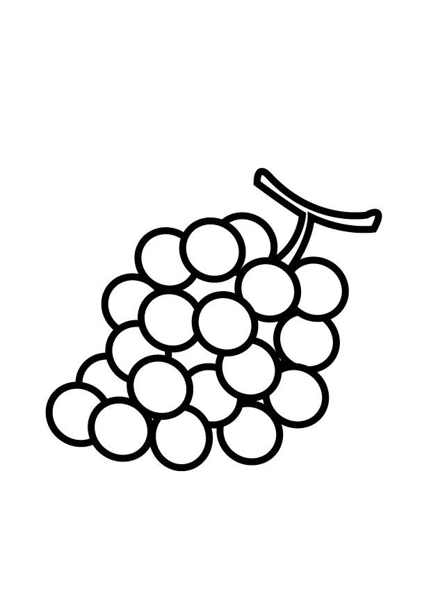 uvas Página para colorir uvas