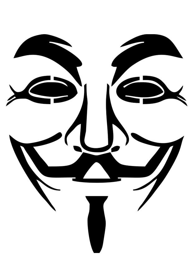 v de vendetta Página para colorir v de vendetta