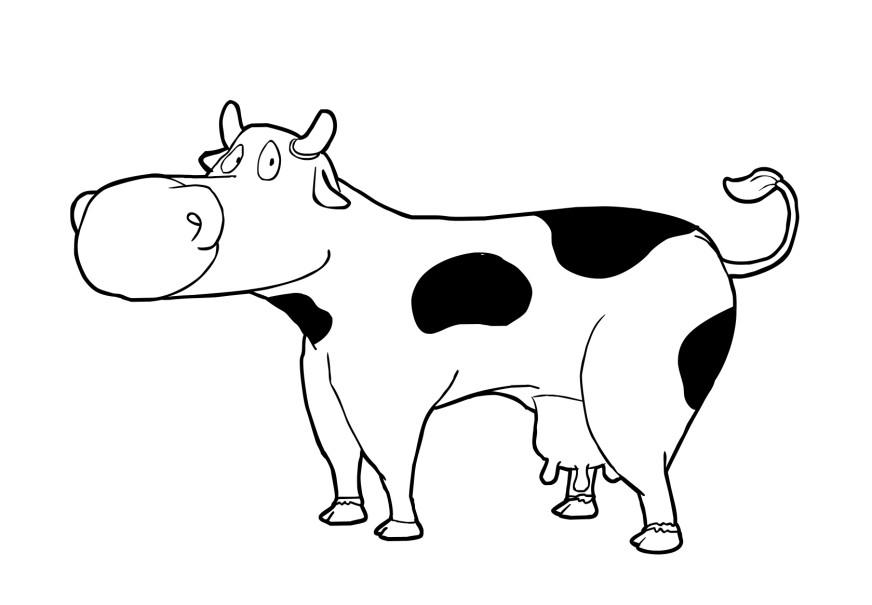 vaca Página para colorir vaca
