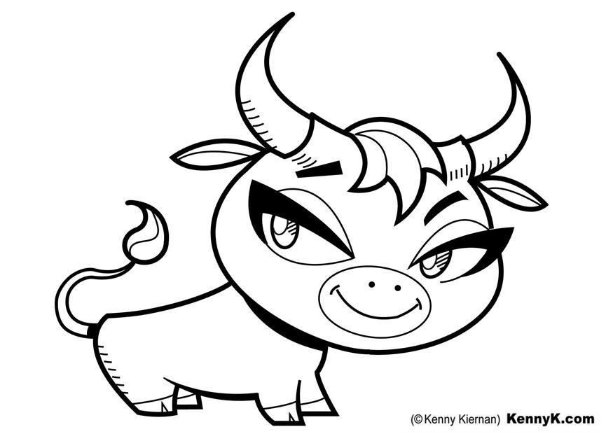 vaca Página para colorir vaca