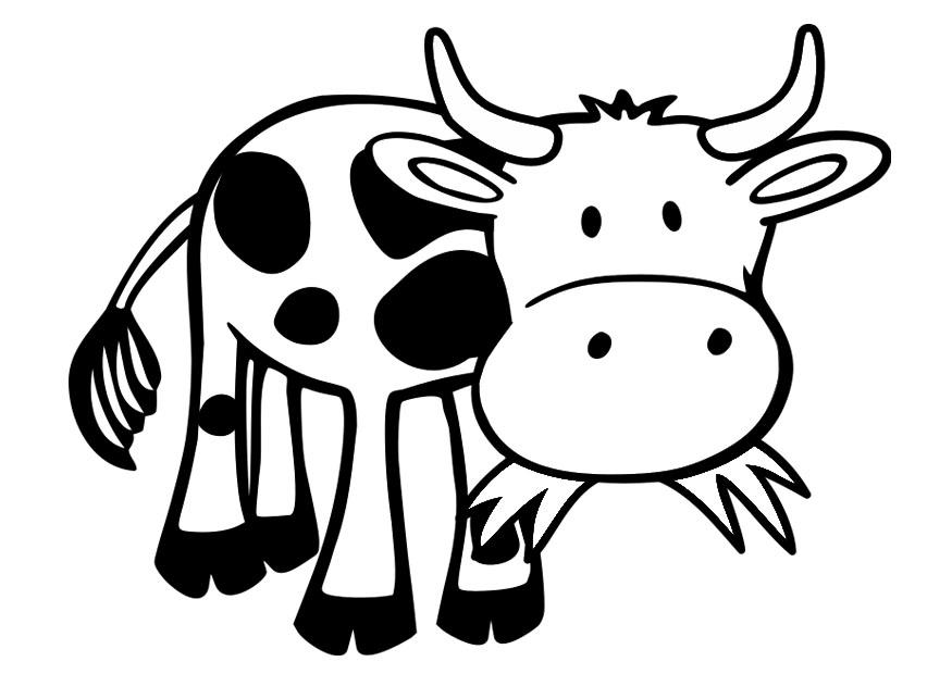 vaca Página para colorir vaca