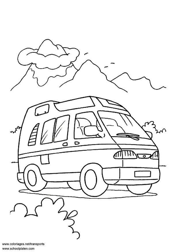 van Página para colorir van