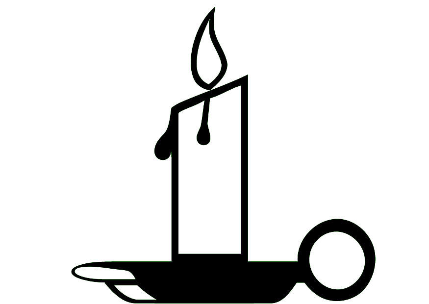 vela Página para colorir vela