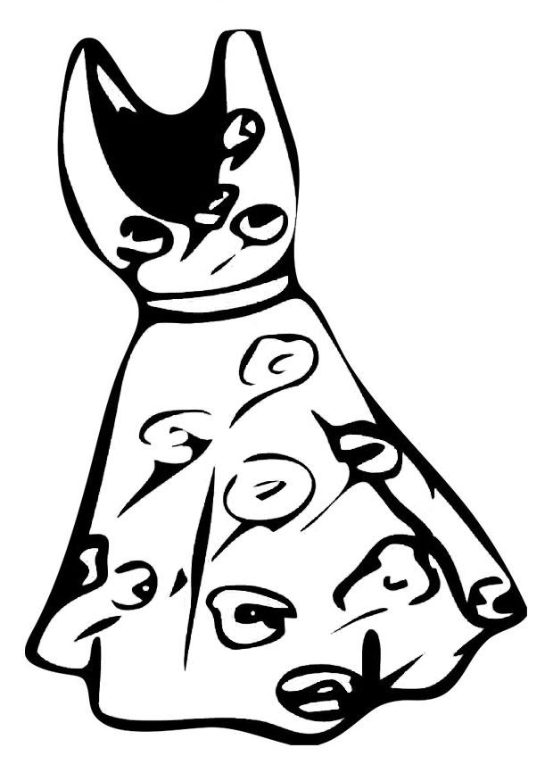 vestido Página para colorir vestido