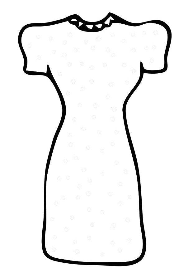 vestido Página para colorir vestido