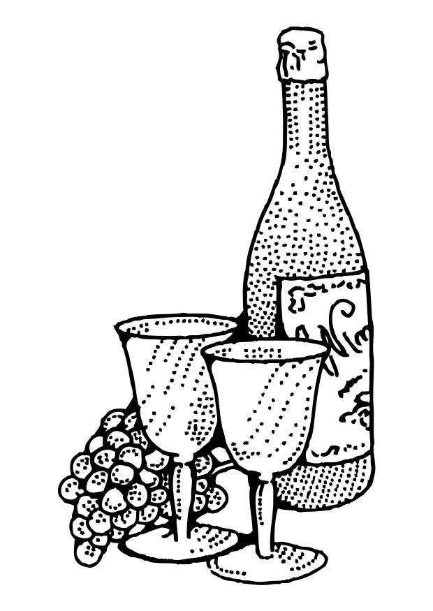 vinho Página para colorir vinho