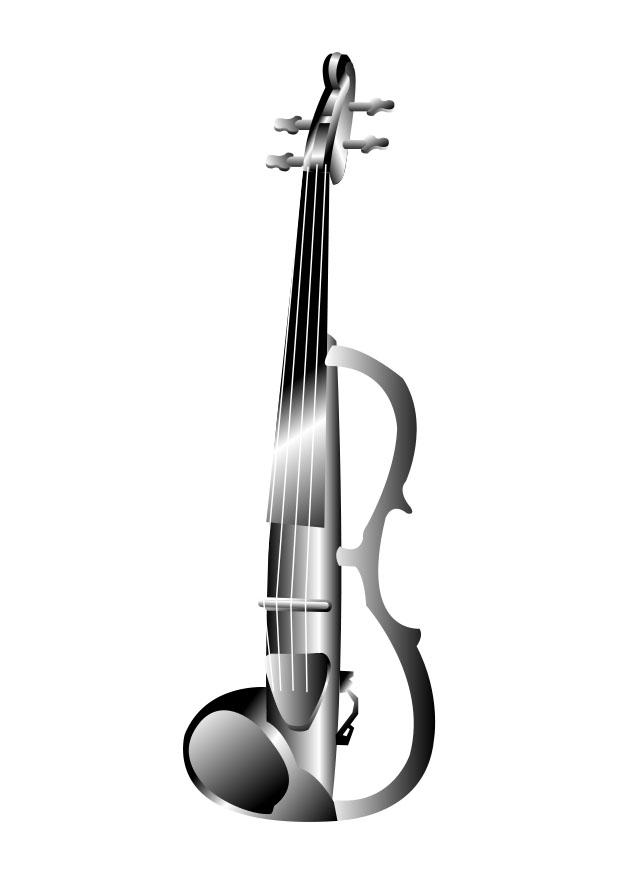 violino elA©trico Página para colorir violino elA©trico