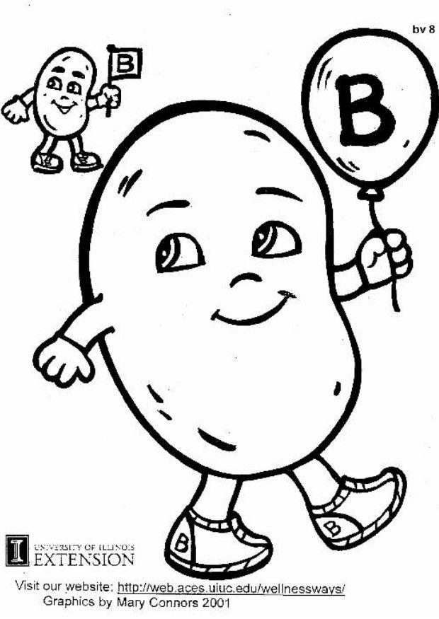 vitamina b Página para colorir vitamina b