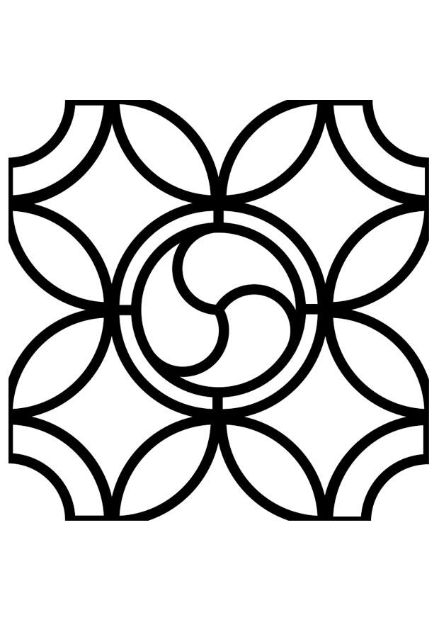 vitral Página para colorir vitral