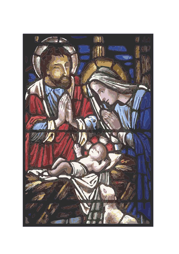 vitral - nascimento de jesus imagem vitral - nascimento de jesus