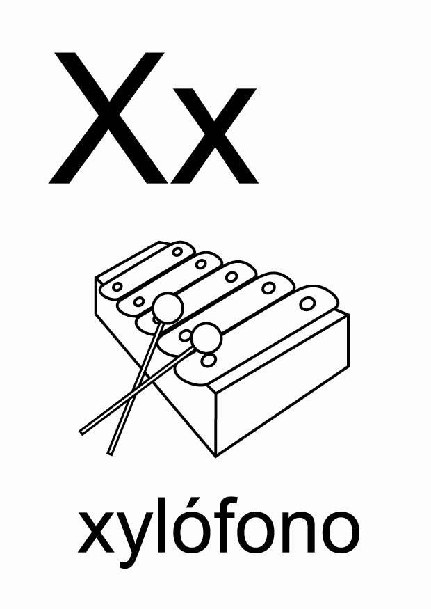 x Página para colorir x
