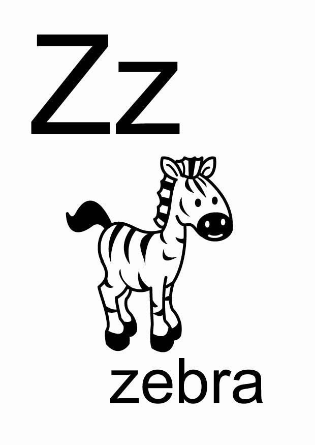 z Página para colorir z