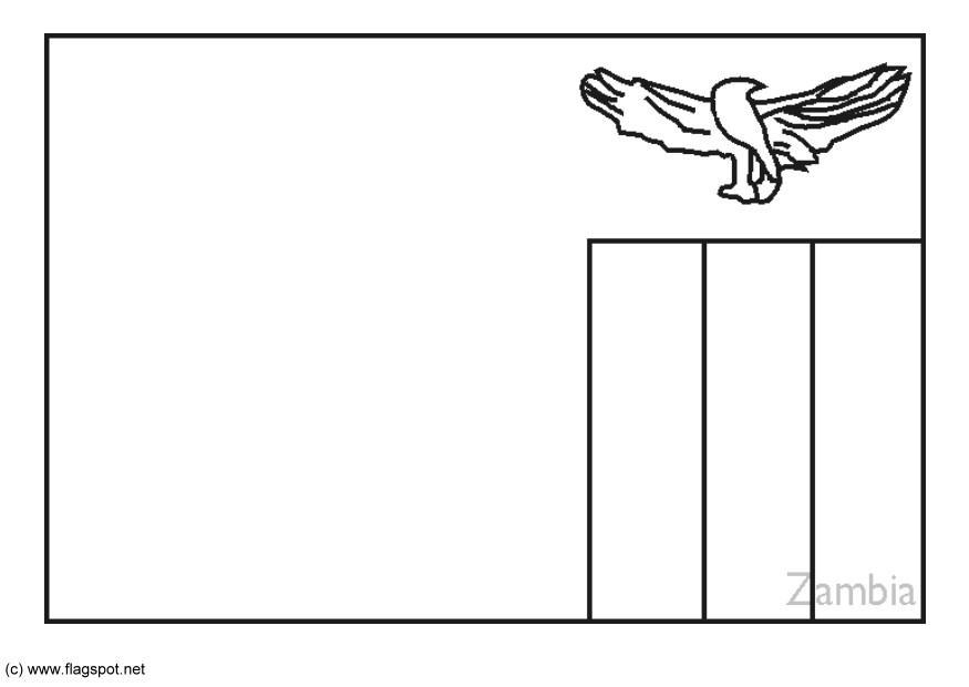zA¢mbia Página para colorir zA¢mbia