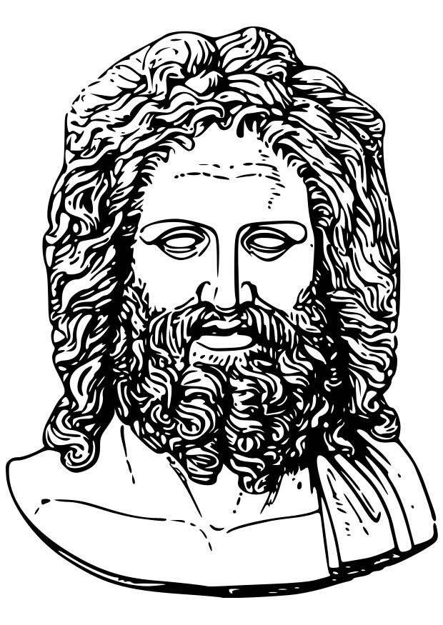 zeus Página para colorir zeus