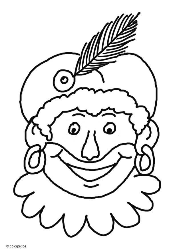 zwarte piet Página para colorir zwarte piet