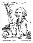 P�ginas para colorir 01 George Washington