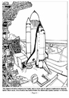 P�ginas para colorir 01 - lançamento do ônibus espacial