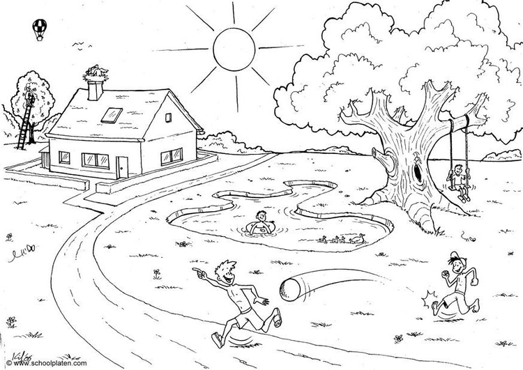 Página para colorir 06b. verÃ£o