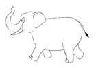 P�ginas para colorir 07b. elefante 