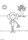 Página para colorir 07b. verão
